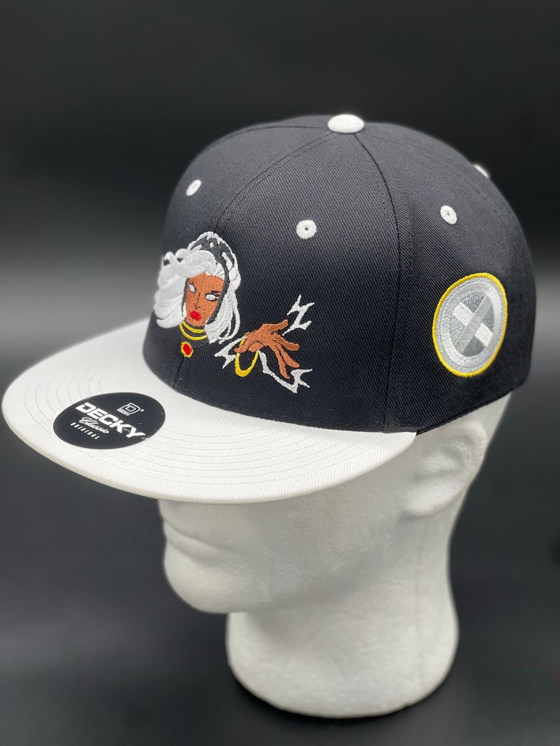 Storm Inspired Marvel Embroidered Hat | X-Men Character Cap | Custom Adjustable Snapback