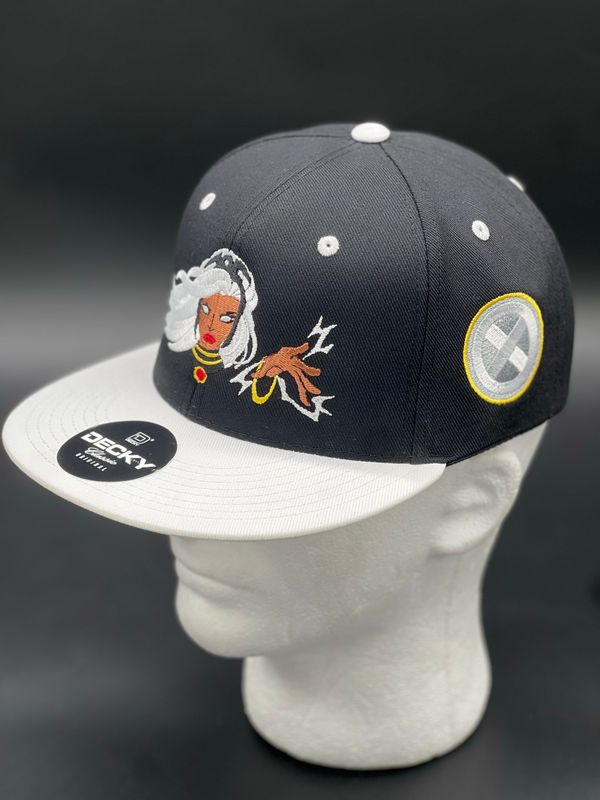 Storm Inspired Marvel Embroidered Hat | X-Men Character Cap | Custom Adjustable Snapback