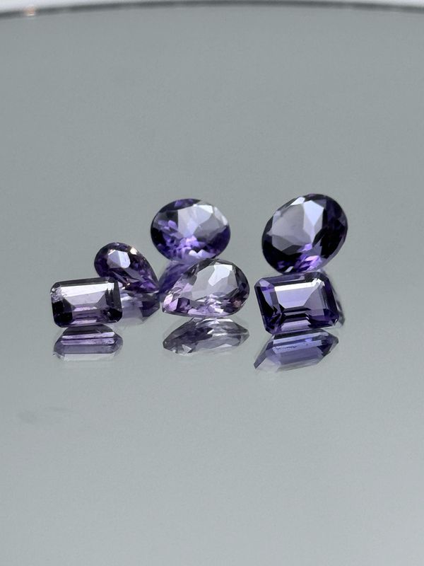 Natural Faceted Amethyst, Mixed Lot, Minimum 10 Carat Total Weight, Mixed Shapes &amp; Sizes, Minimum 8 Stones Per Parcel, Stones Clean To Slightly Included. No Two Parcels Are Exactly The Same