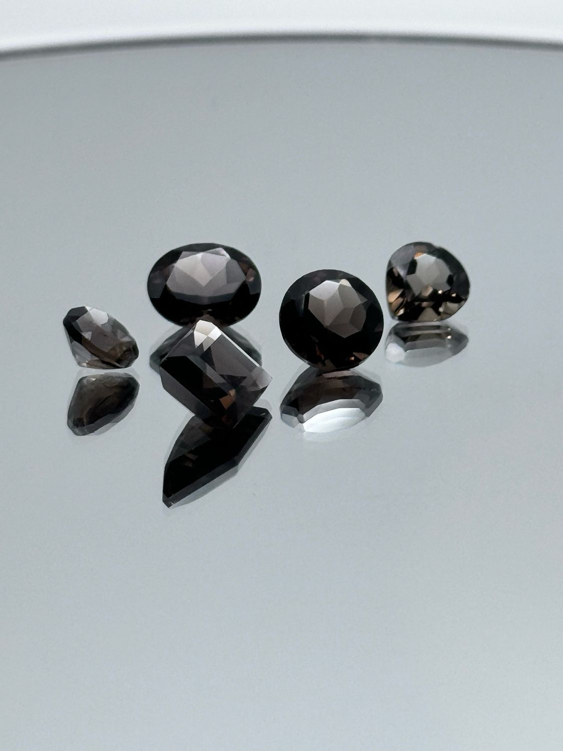 Natural Faceted Smoky Quartz, Mixed Lot, Minimum 10 Carat Total Weight, Mixed Shapes &amp; Sizes, Min. 5 Stones Per Parcel, Stones Clean To Slightly Included. No Two Parcels Are Exactly The Same