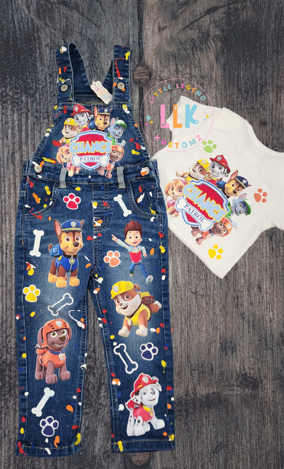 Custom overall birthday outfit