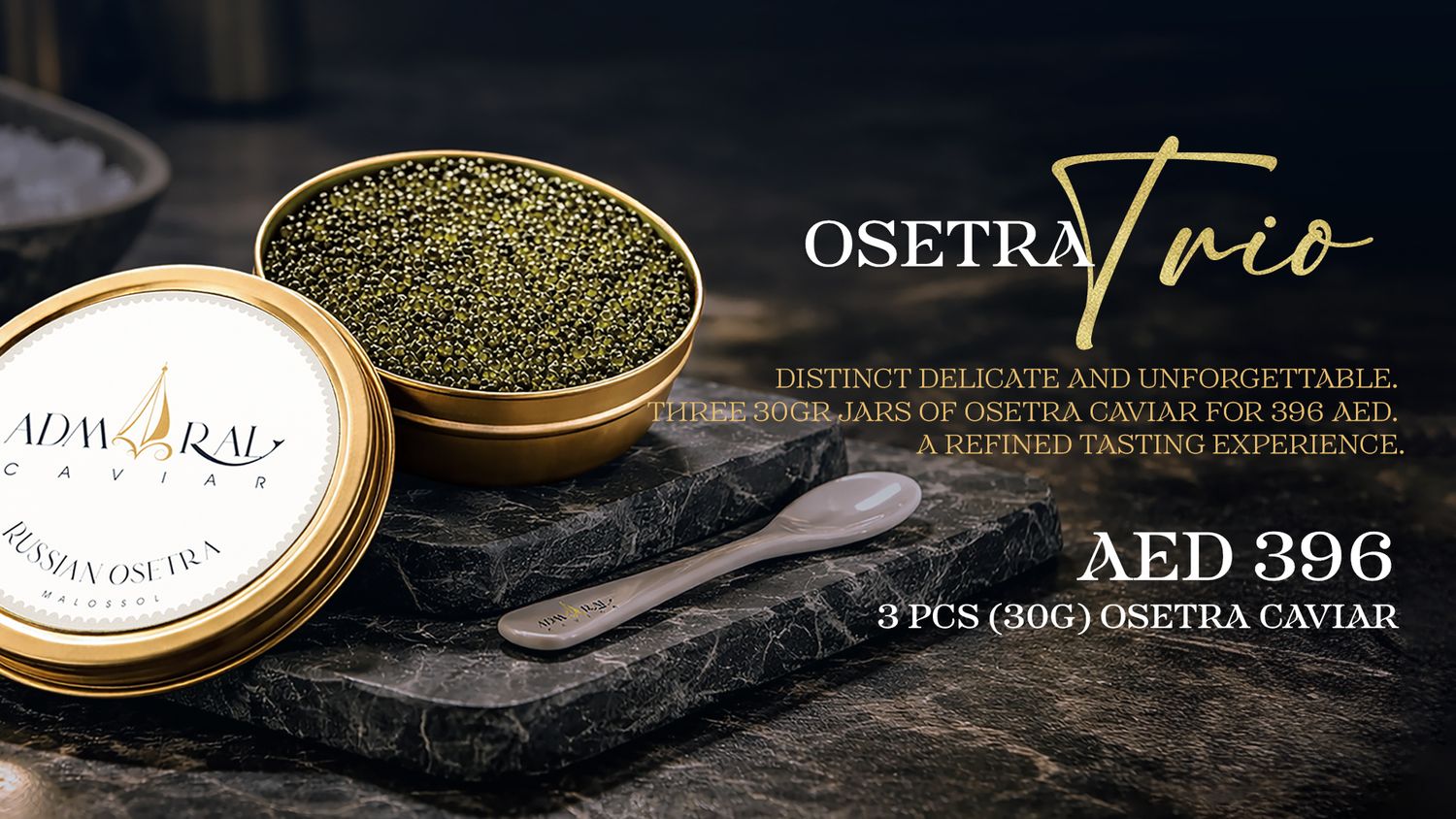 Osetra Trio – 90g