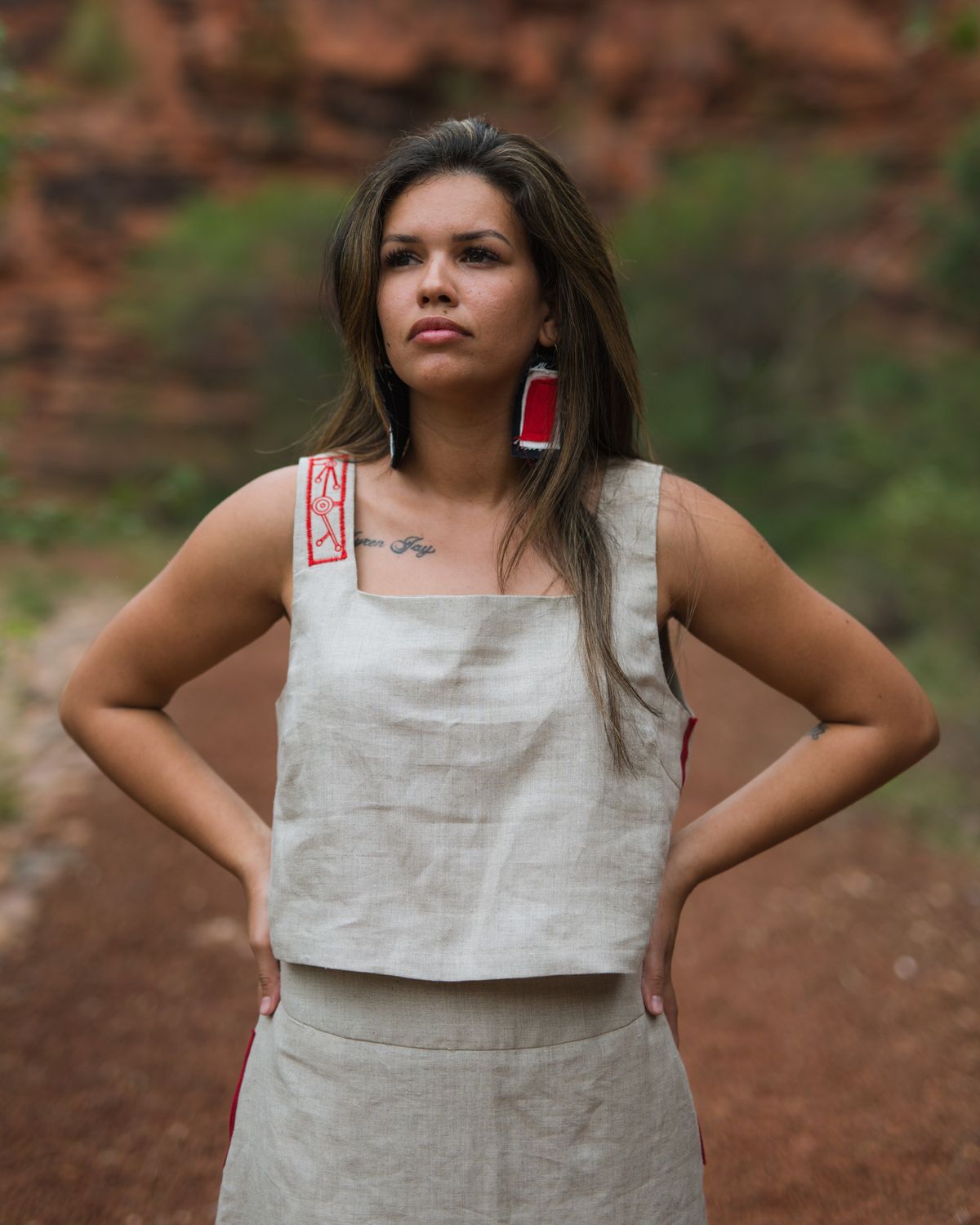 Hemp Boxy Singlet Top