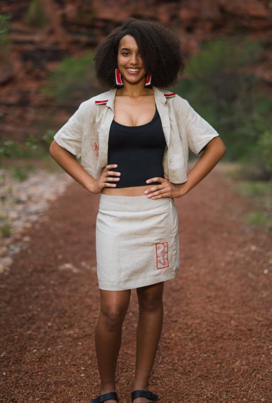 Hemp Mini Skirt