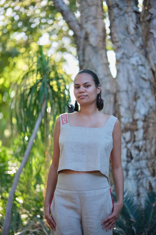 Hemp Boxy Singlet Top