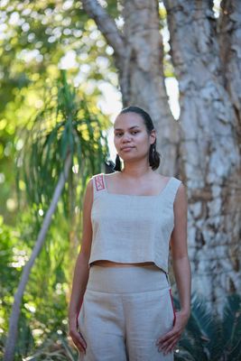 Hemp Boxy Singlet Top