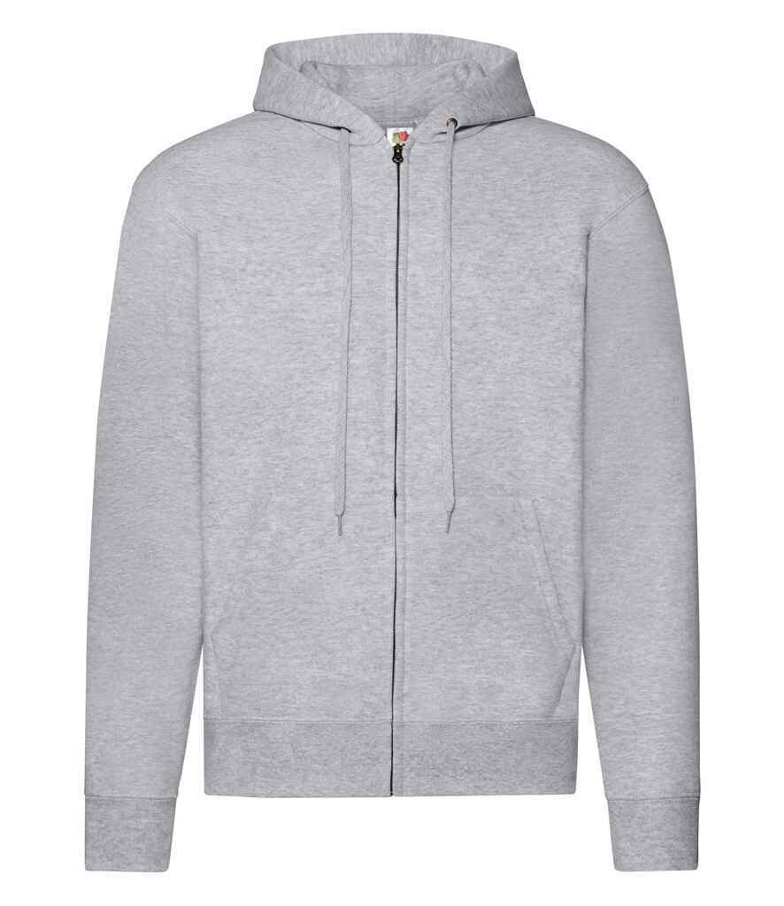 VVC / Douglas Zipped Hooded Sweatshirt with embroidered badge - 11 colour choices (Fruit of the Loom)