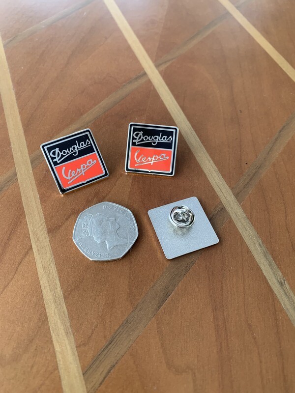 Douglas pin badge