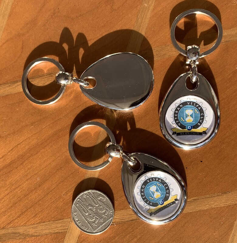 VVC key ring - Chrome teardrop