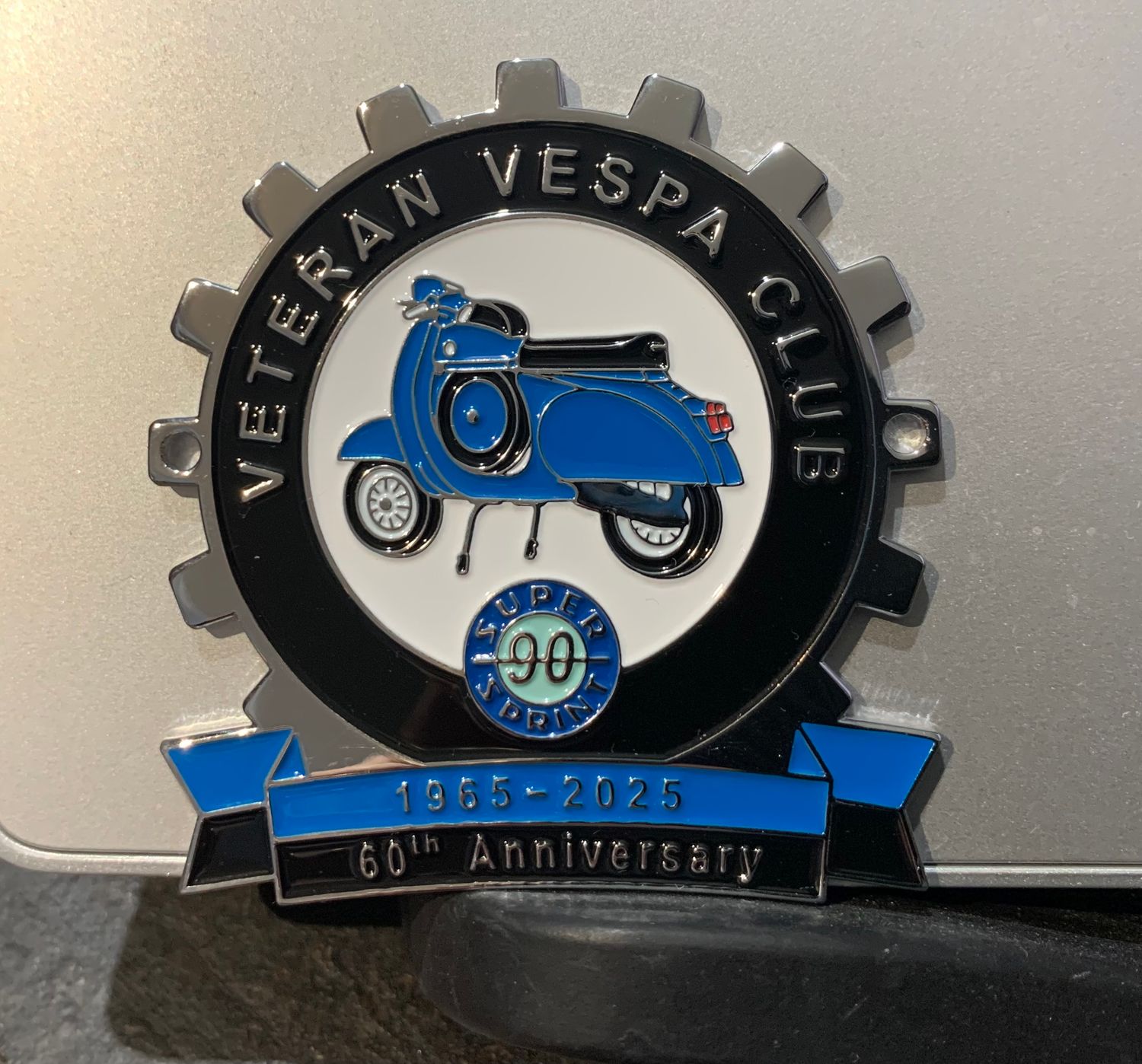 Vespa SS90 60th Anniversary Cog Badge