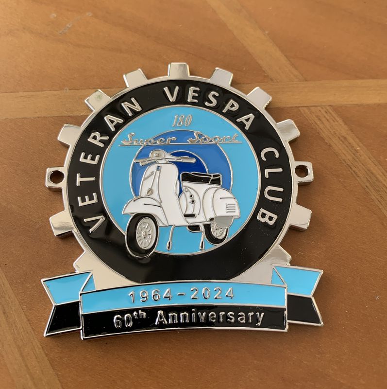 Vespa SS180 60th Anniversary Cog Badge