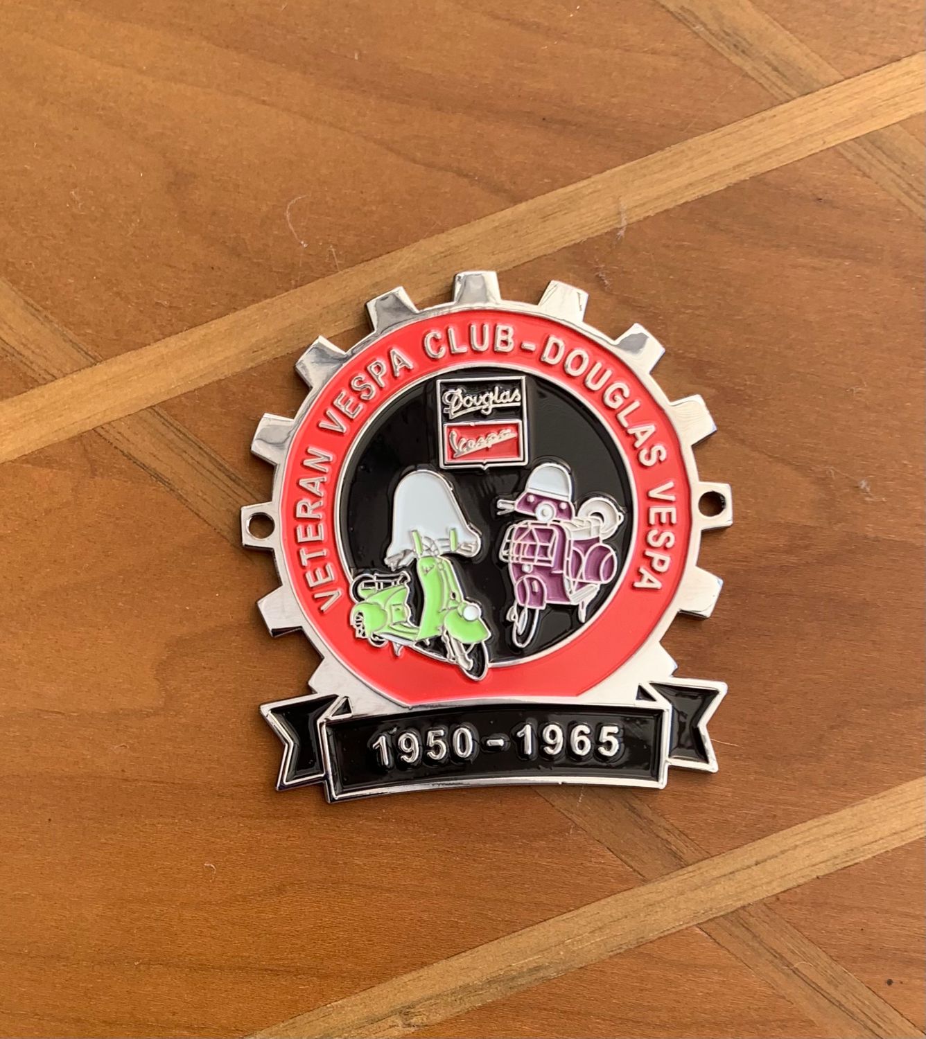 Douglas Vespa Anniversary (1950-1965)  Cog Badge