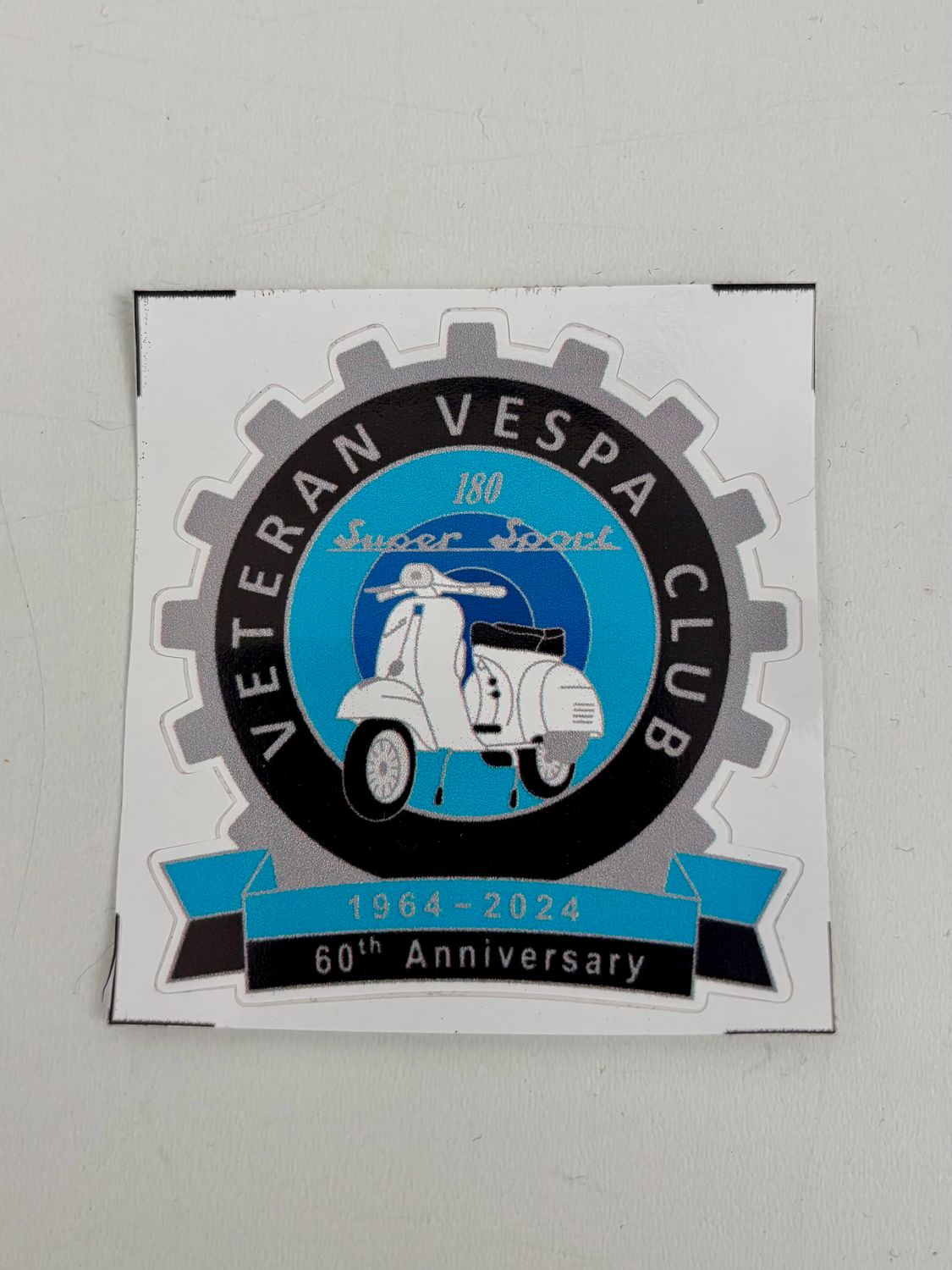 SS 180 60th Anniversary cog badge sticker