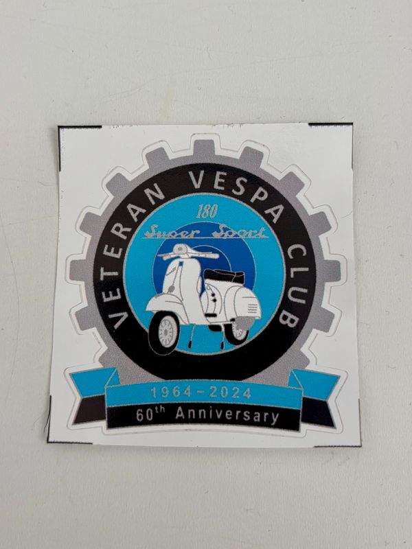 SS 180 60th Anniversary cog badge sticker
