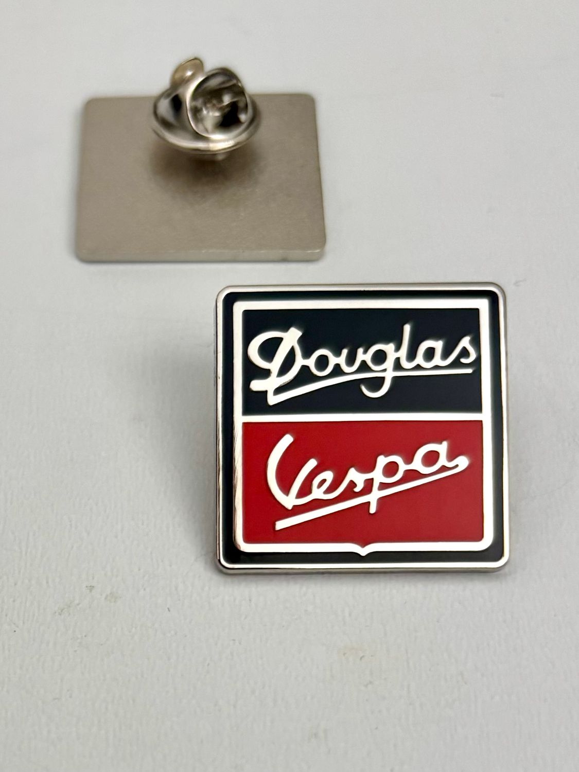 Douglas pin badge
