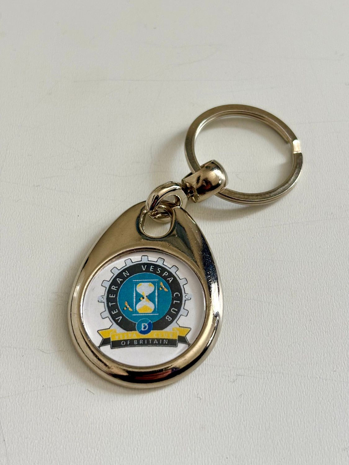 VVC key ring - Chrome teardrop