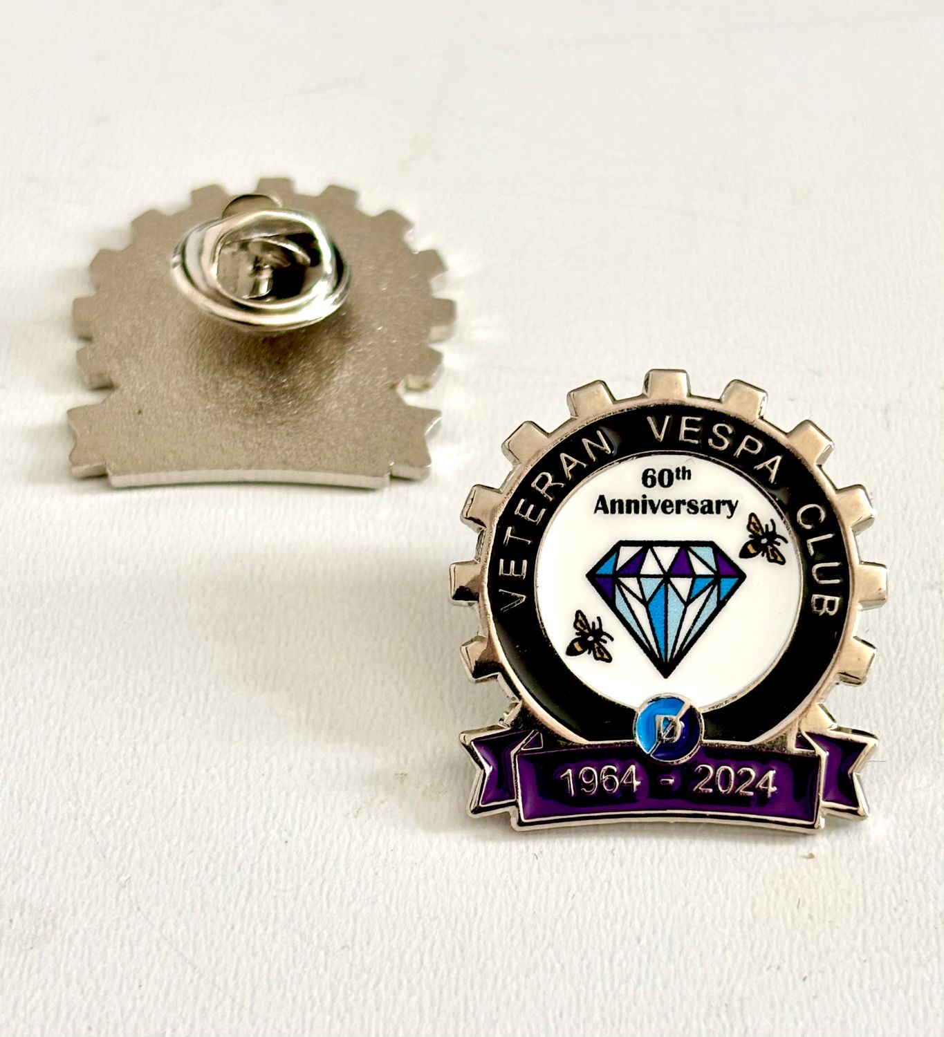 Diamond Anniversary pin badge