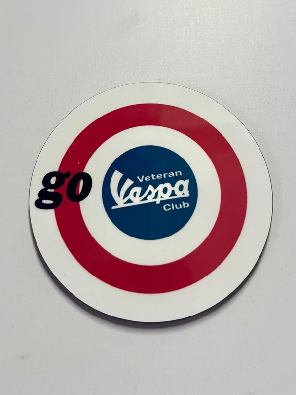 go Veteran Vespa Club Drinks Coaster