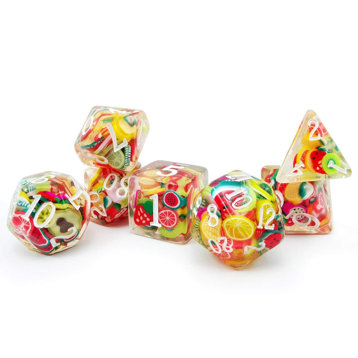 Dice - 7 set Fruit