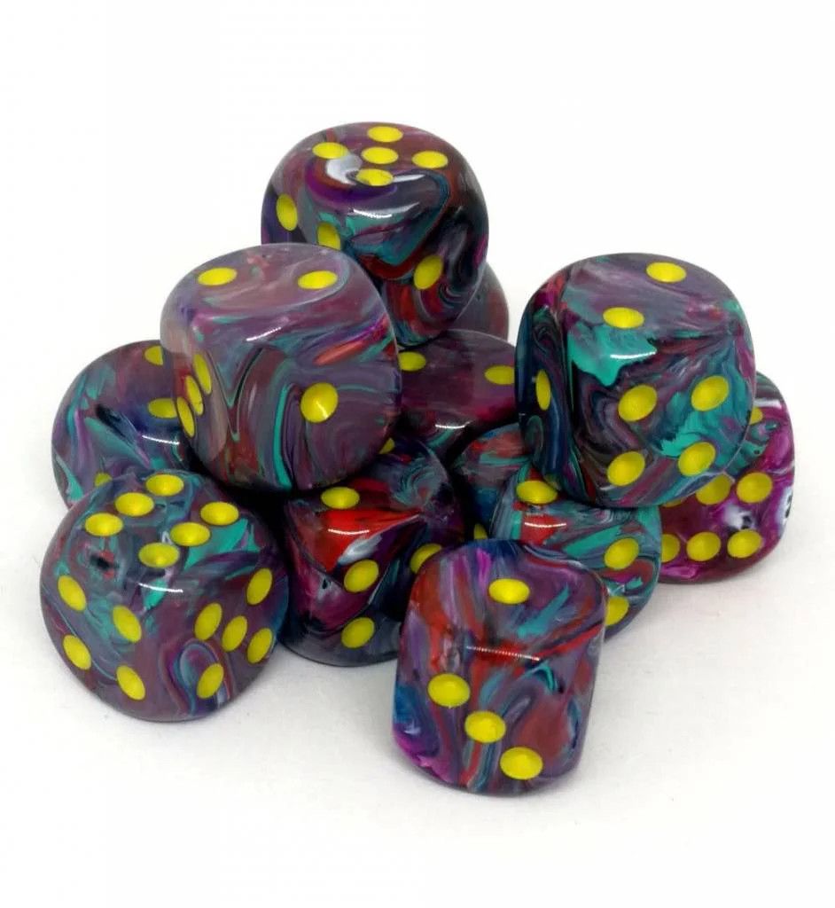 Dice - 12d6  Mosaic Yellow