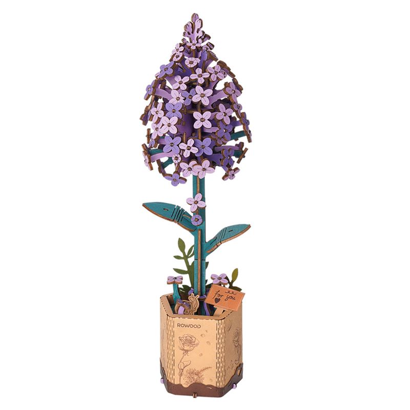 Rowood Wooden Flower - Lilac