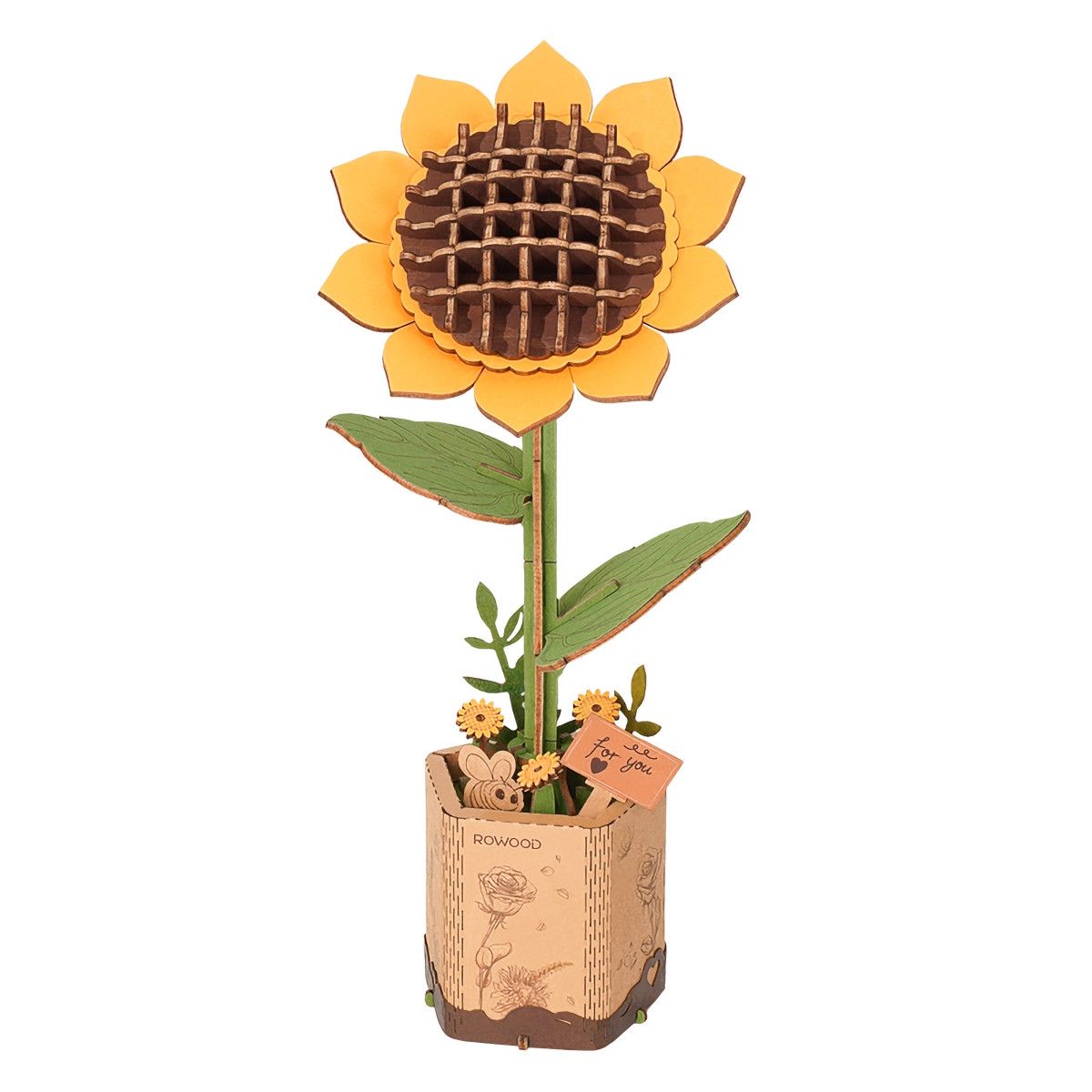 Rowood Wooden Flower - Sunflower