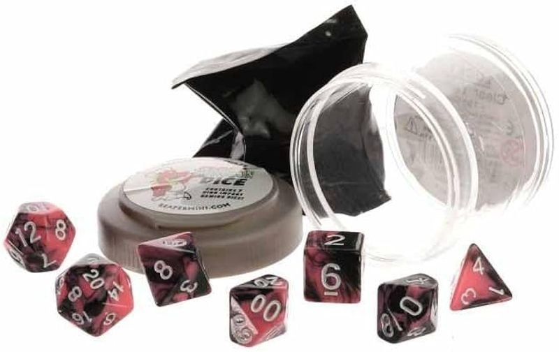 Dice - Pizza Dungeon: Dual Pink &amp; Black