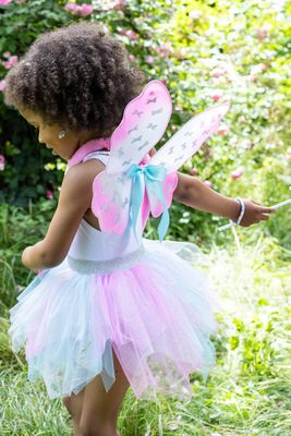 Fairy Mint Pink Skirt + Wand and Wings