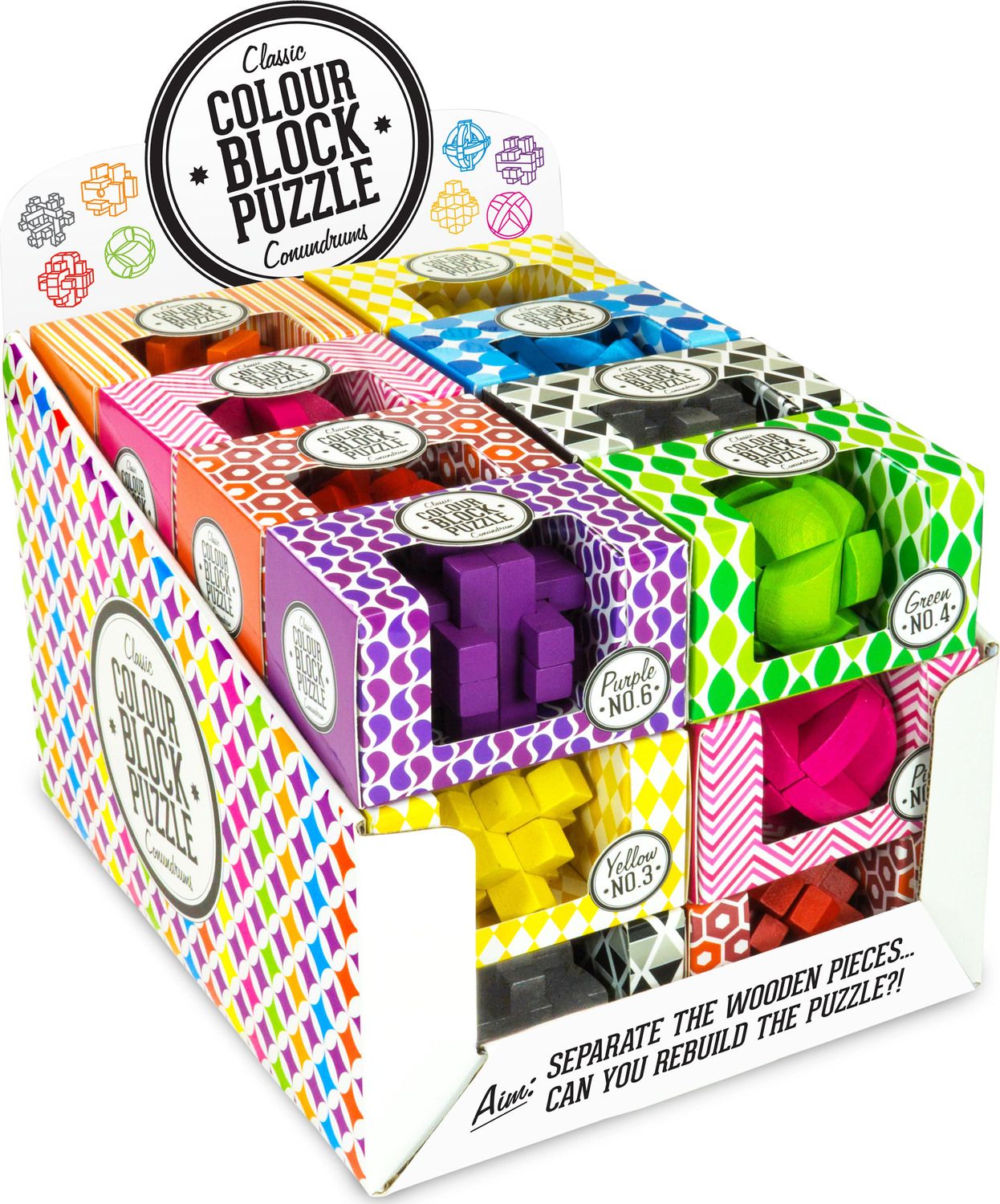 Wooden Colour Block Puzzle