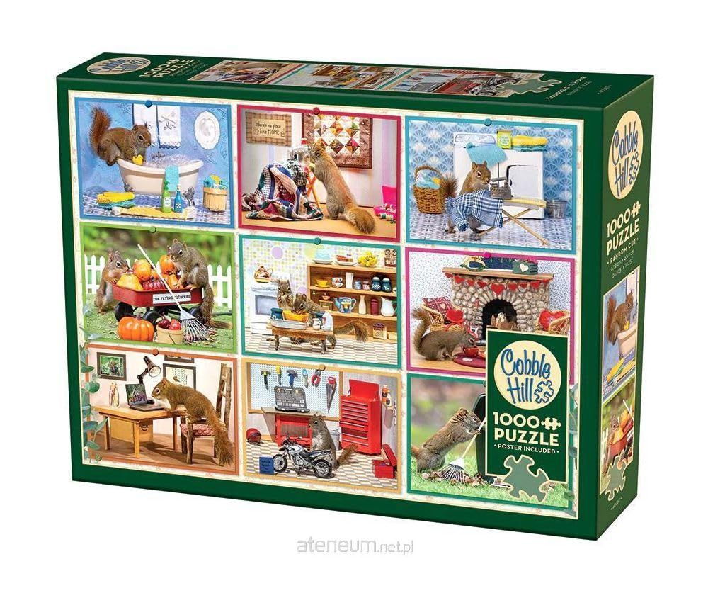 A 1000 piece collage of squirrels in various rooms of your house.