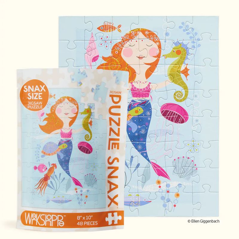 Puzzle Snax - Mermaid and Friends 48 Piece