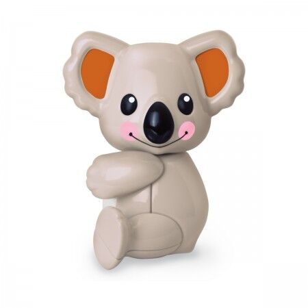 A cute koala toy made out of 100% recycled wheat plastics.