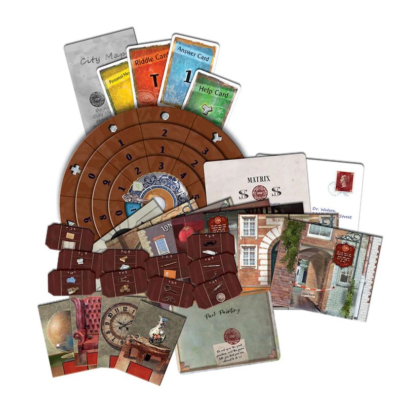 Everything that's included in Exit The Disappearance of Sherlock Holmes.