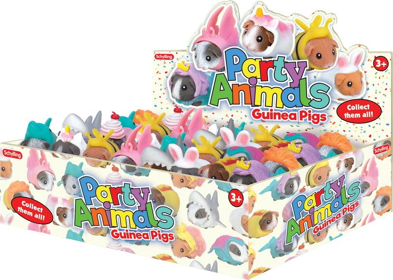 A box of fun fidget animals in silly cute costumes.