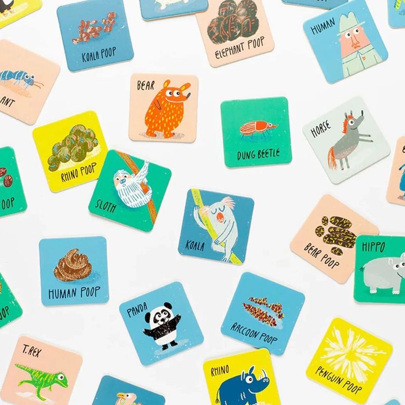 Who Pooped? Matching Memory Game