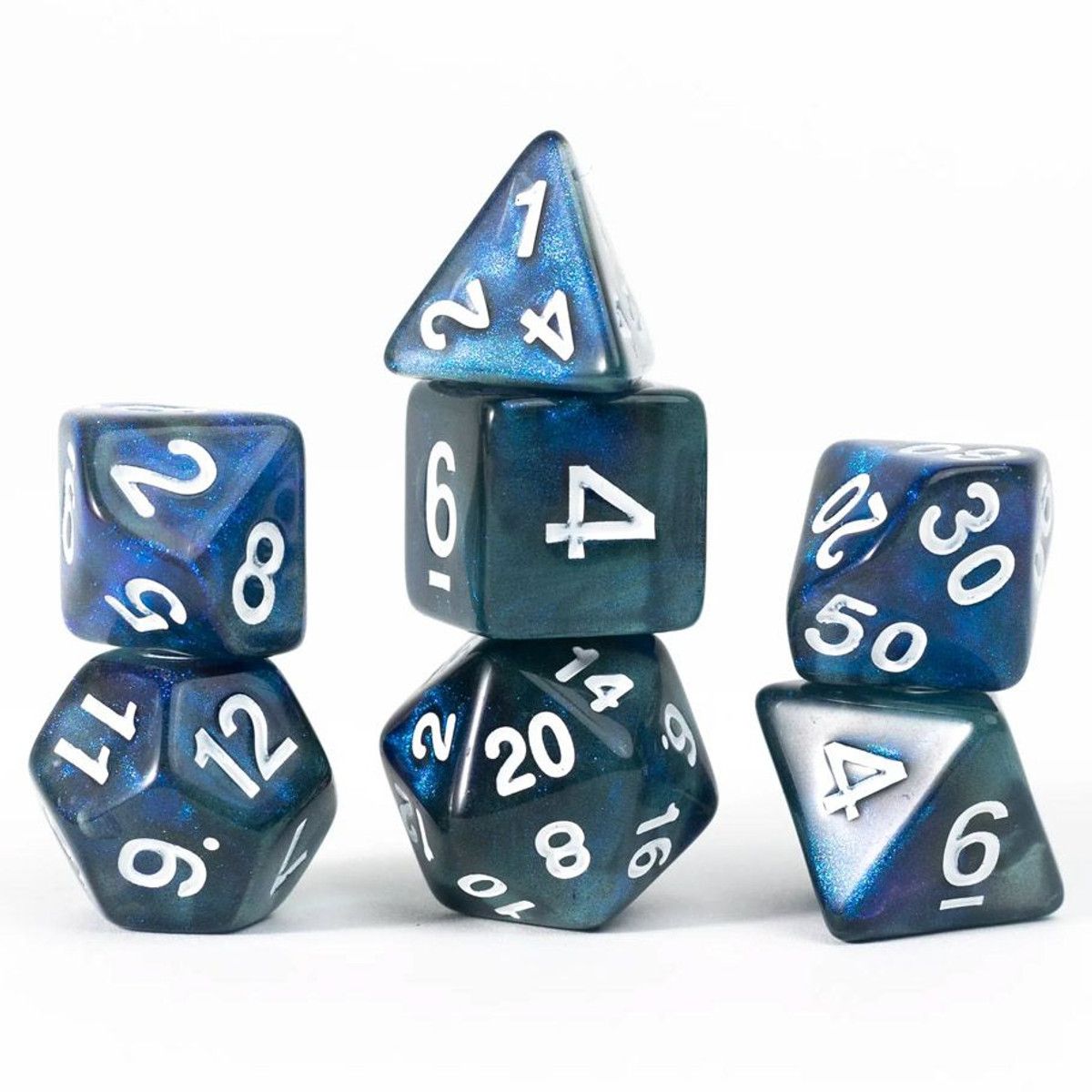 Dice - 7 Set Treasure Sapphire