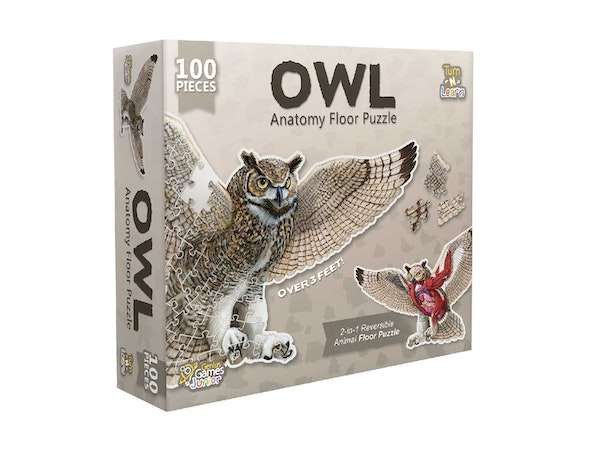 Owl Anatomy Floor Puzzle