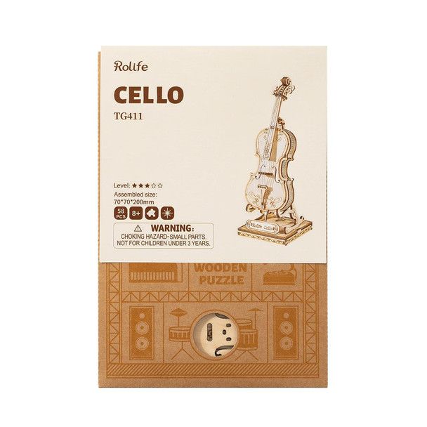 Rolife Wooden Puzzle - Cello