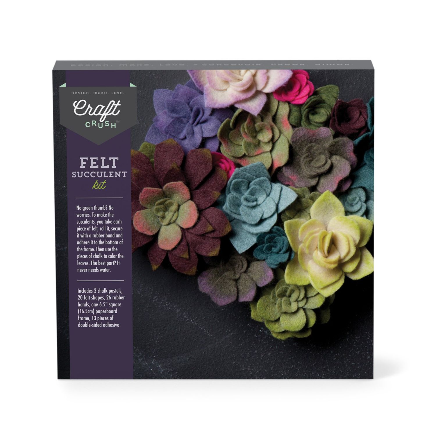 Craft Crush Felt Succulents Kit