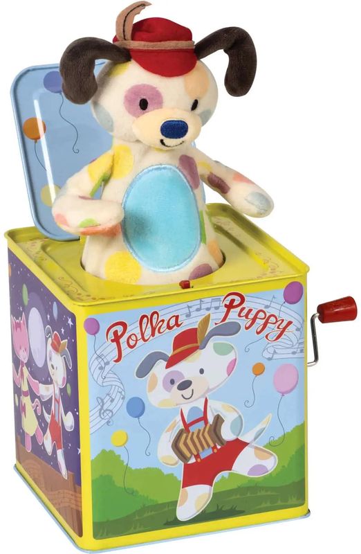 Polka Puppy Jack in the Box