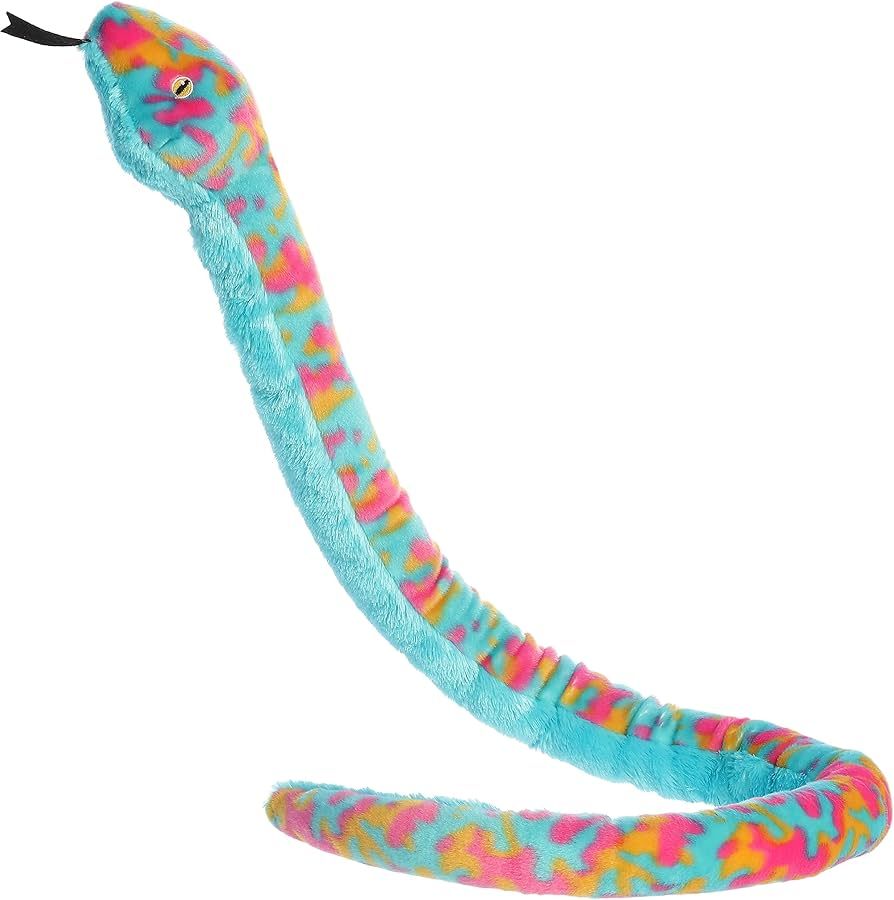 Colorful Tie-Dye Snake Plush