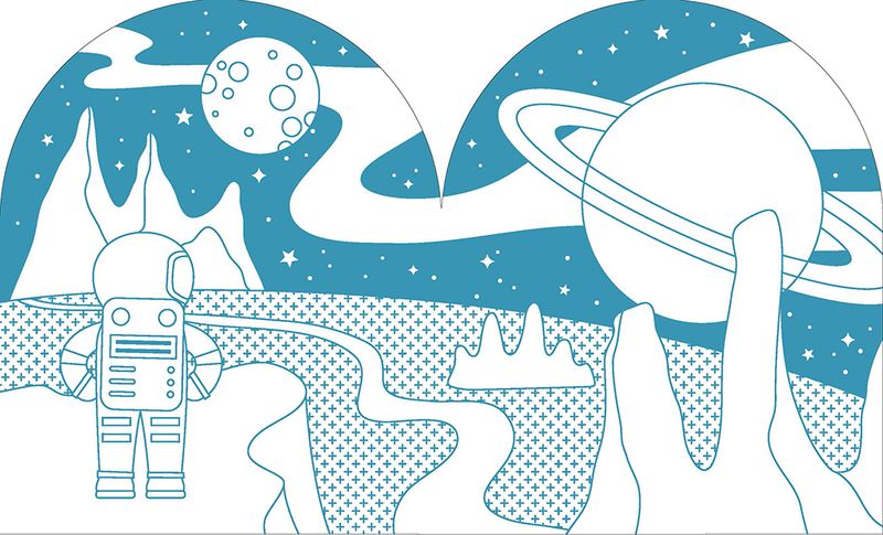 Outer Space Coloring Book