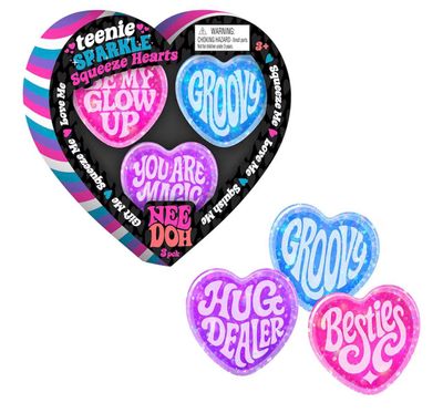 Nee Doh Sparkle Hearts Teenie