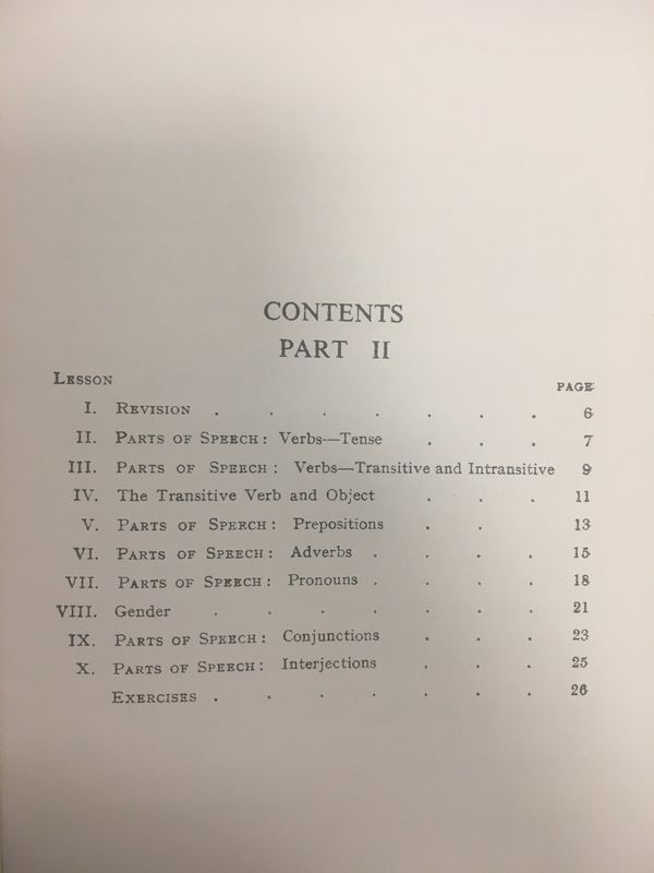 First Grammar Lessons - parts 1 and 2