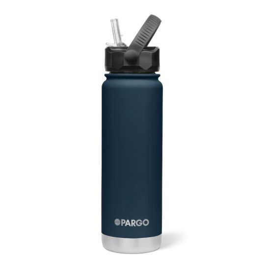 750mL Insulated Sports Bottle w/ Straw Lid, COLOUR: DEEP SEA Navy