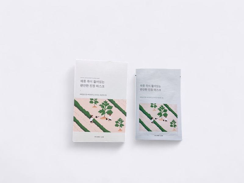 Mugwort Calming Mask Sheet - 1 Box of 10 Sheets
