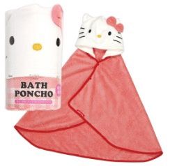 SKATER HELLOKITTY BATH PONCHO 浴巾