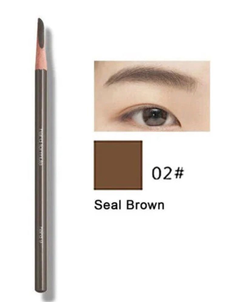 Hard Formula Eyebrow Pencil #02 Seal Brown