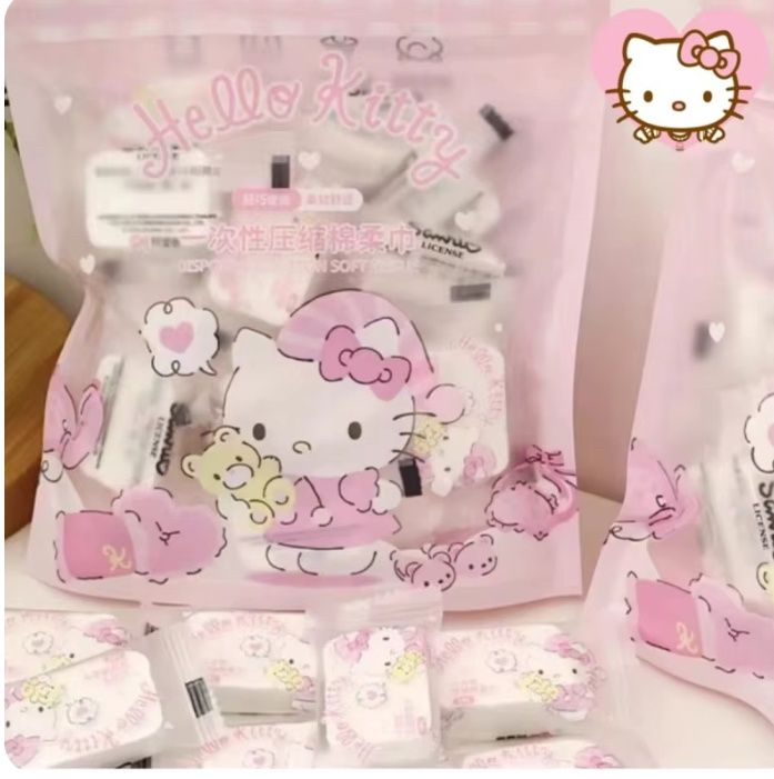 Hello Kitty Disposable Cotton Soft Tissue