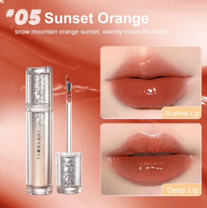 Ice Watery Lip Gloss -  [#05 Sunset Orange - 2.4g